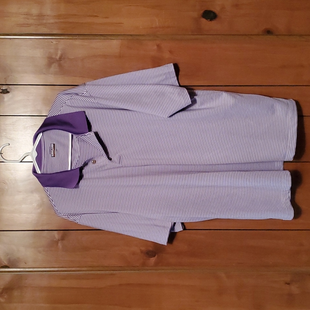 Kirkland Signature, XXL, striped purple shirt